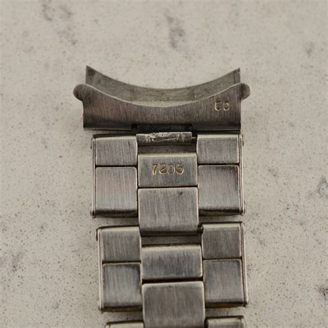 rolex riveted bracelet 7205 with 80 end pieces|Rolex oyster riveted bracelet.